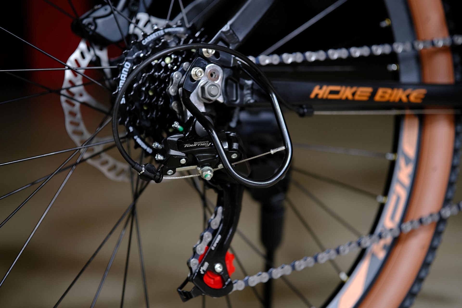 Задний переключатель Shimano Tourney TZ500 оригинал HOKE ONE STUNT 26 матовый чёрный